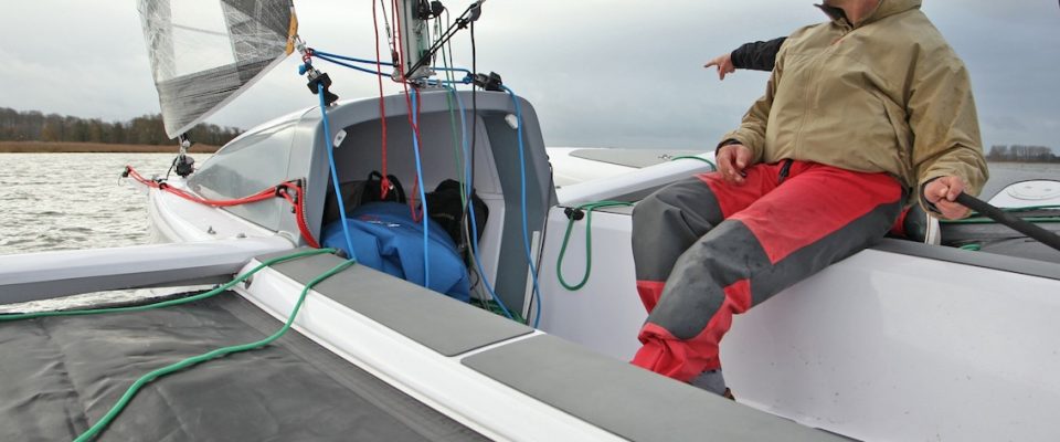 Pulse 600 / Corsair Marine beim Test auf der Schlei im Oktober 2015